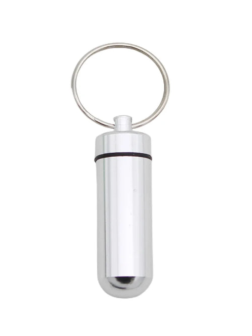 Metal Original Mini Small Pillbox Keychain For Medicines Pocket