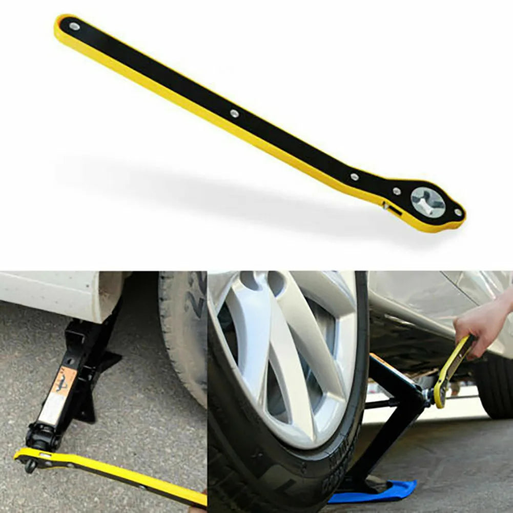 1pcs Automotive Energy-saving Wrench Carbon Steel Raise The Hand Crank