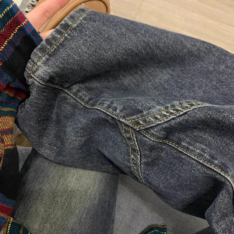 Y2K Spicy Girl Dark Series Wide Leg Jeans Women's New High Street