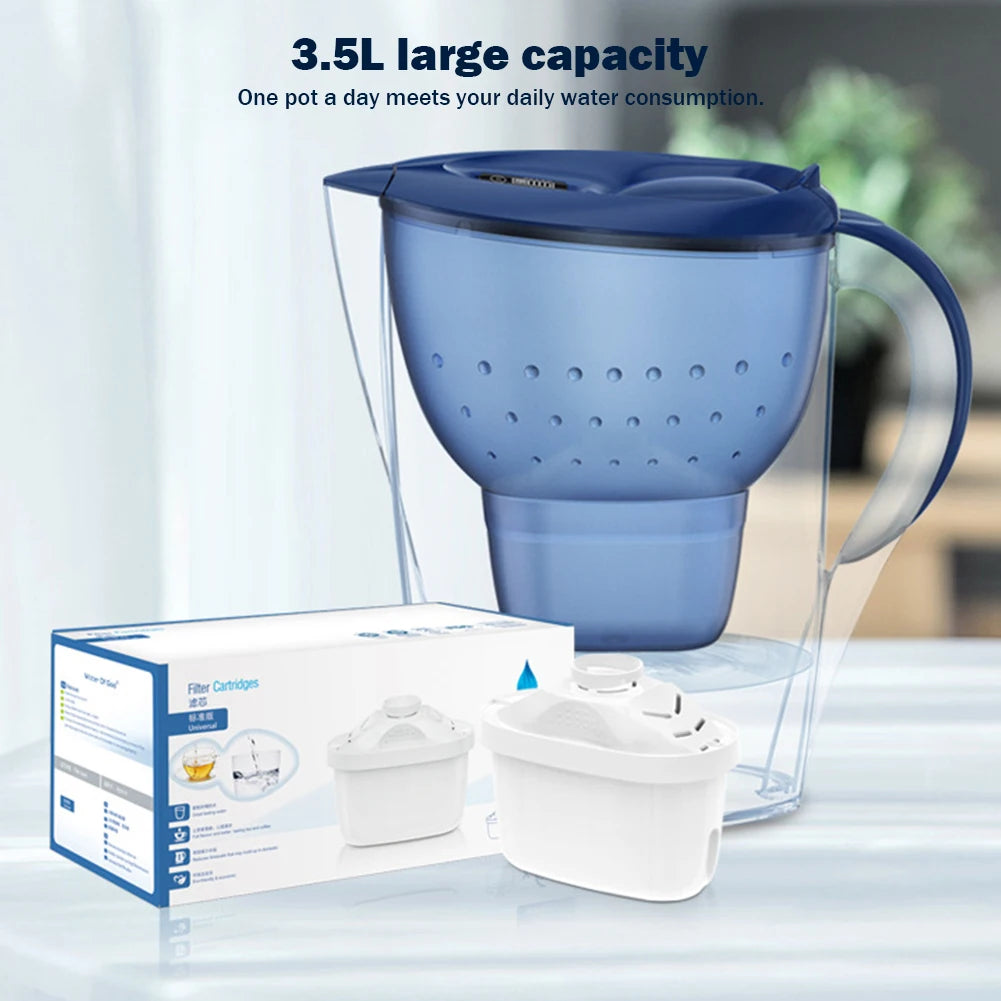 3.5L Water Filter + Water Filter Jug Cartridges Household Kitchen
