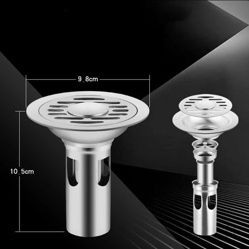 304 Stainless steel Floor Drains Anti-odor Drainer Shower Strainer