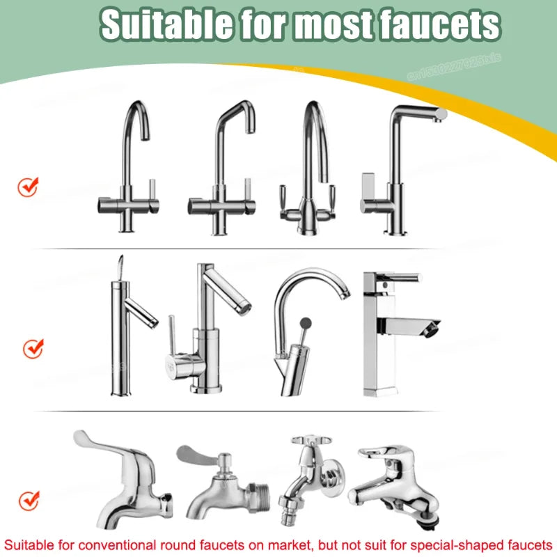 2/3Mode Faucet Extender 360Degree Rotatable Faucet Nozzle Adapter Home