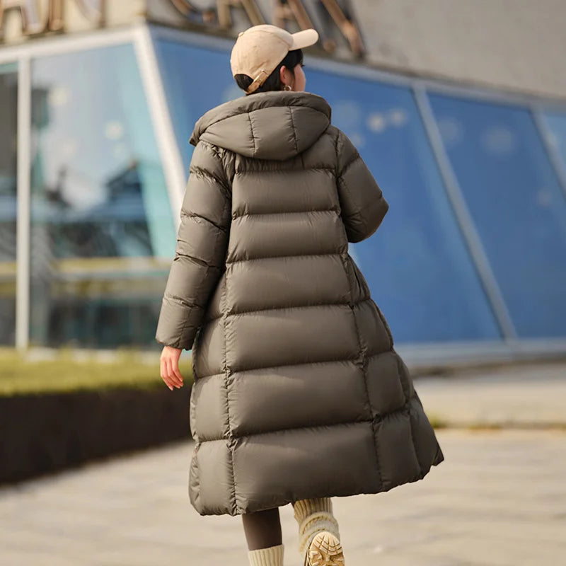 Semir Down Jacket Women Long Length Three-Proof Versatile 2024 Updated