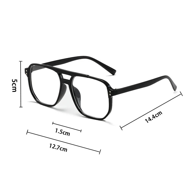 Women Men Square Sun Glasses Retro Polygon Sunglasses Female Black