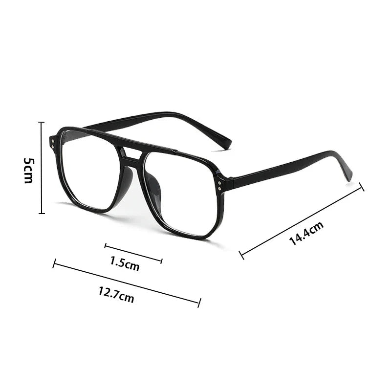 Women Men Square Sun Glasses Retro Polygon Sunglasses Female Black