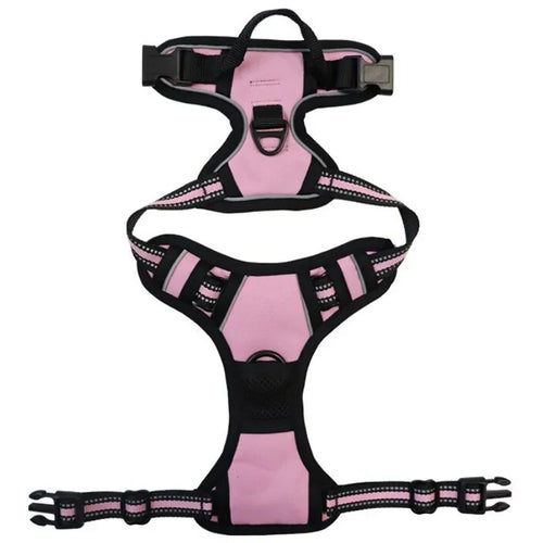 Pet Dog Harness Reflective Adjustable Breathable Vest Chest Strap for