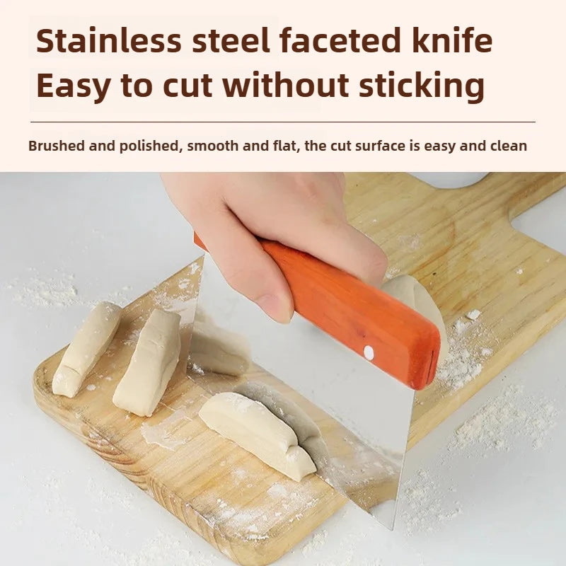 Stainless steel Bake Scraper Trapezoidal Cream Cake Dough Knife
