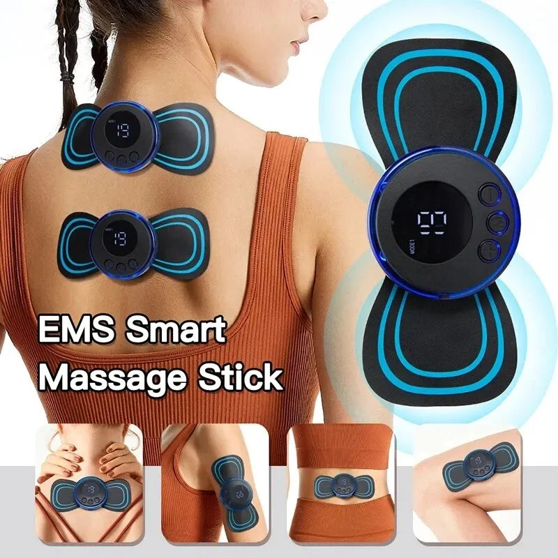 Mini Cervical Massager Electronic Pulse Back Massage Patch For Muscle