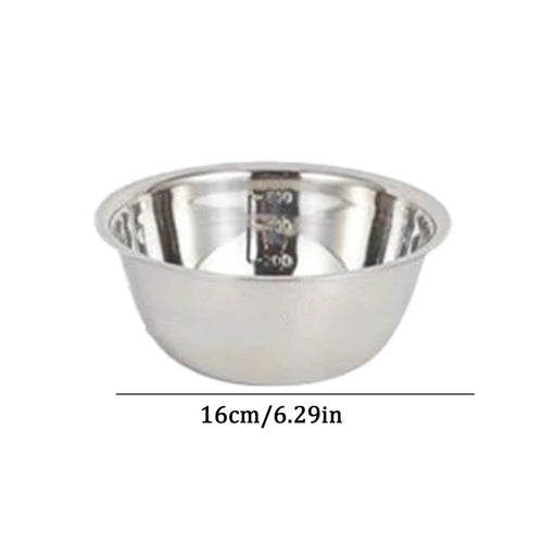 Scaled Mixing Bowl Stainless Steel Whisking Bowl For Knead Dough Salad