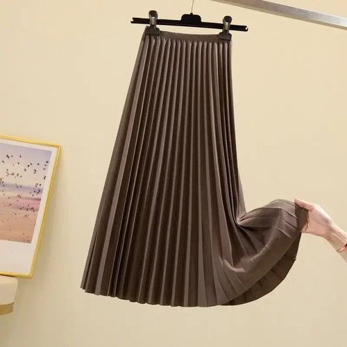 2024 New Versatile Large Swing Skirt Slimming A-line Skirt New