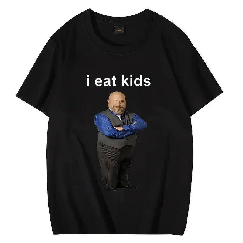Bertram Eats I Eat Kids Graphics T shirt Men Women short sleeve