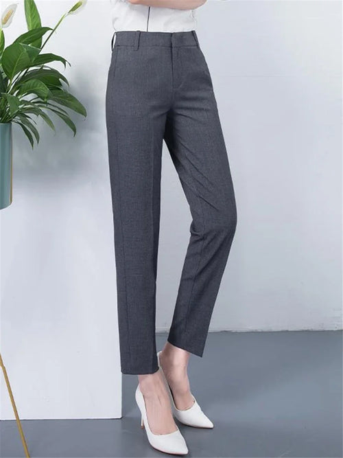 New Elegant Ladies OL Work Pantalones S-4xl Big Size Womens Formal