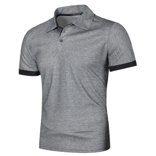 New Mens Short Sleeve Polo Shirt Solid Color Streetwear Lightweight
