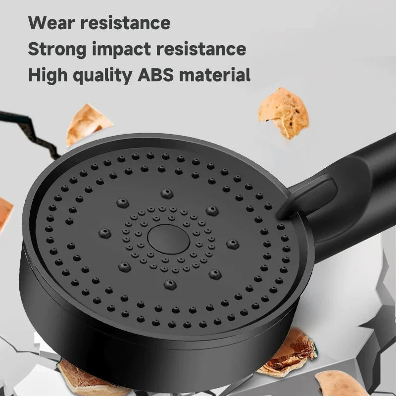 5 Modes Pressure Boost Shower Head Multifunction Adjustable Large