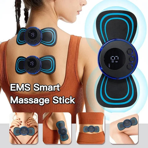 Mini Cervical Massager Electronic Pulse Back Massage Patch For Muscle