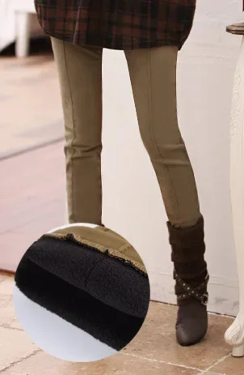 clothes S-4XL Women Pencil Pants High Waist Skinny Thick Velvet Warm