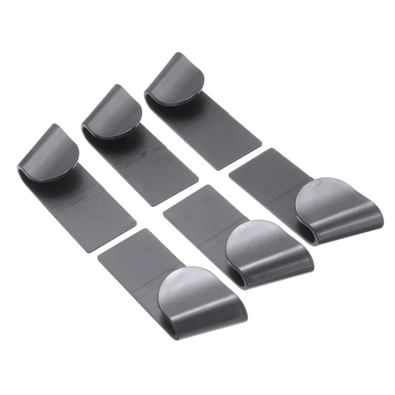 6PCS/Set Plastic Pot Lid Holder Wall-Mounted Hanging Holder for Pan