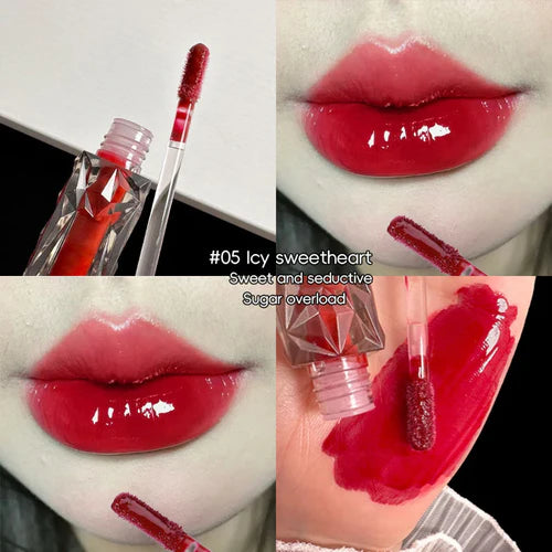 Lip Gloss Long-lasting Moisturizing Easy Halo-dyeing Waterproof Mirror