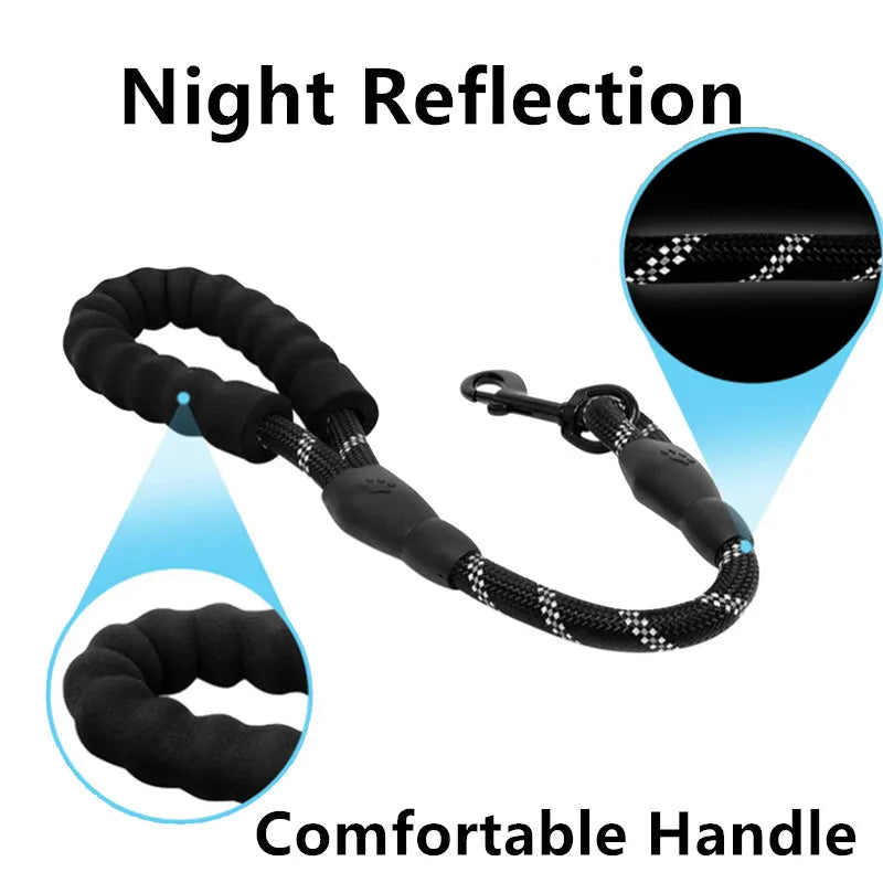 Dog Leash Short Leashes for Large Dog Walking Reflective Dogs Leash