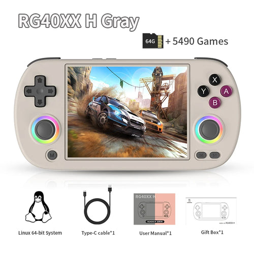 ANBERNIC RG40XX H Handheld Game Console Linux 64-bit System 4.0 inch