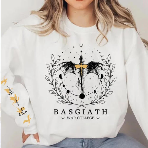 Fourth Wing Sweatshirt Women Pullover Basgiath War College Crewneck