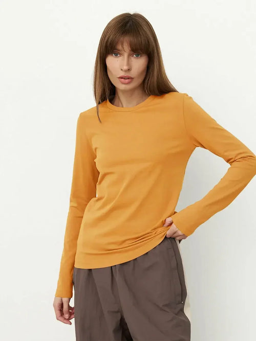 Bornladies Women's Spring Autumn 100% Cotton T-shirt Bottoming Basic