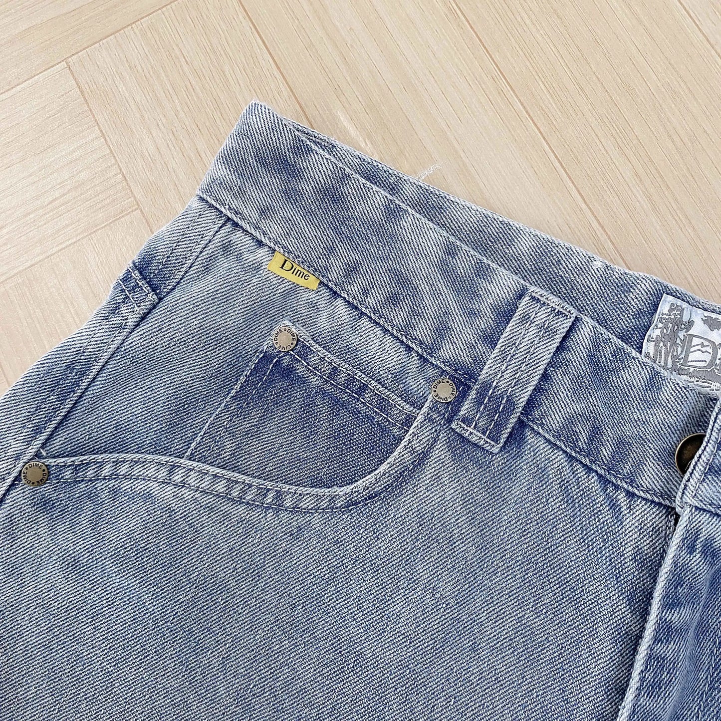 2024 Y2K Dime Jeans for Men Dime Skate Baggy Jeans Embroidery Denim
