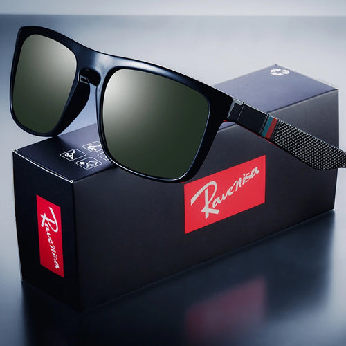 Fashion Square Vintage Polarized Sunglasses Men Women Retro Driving