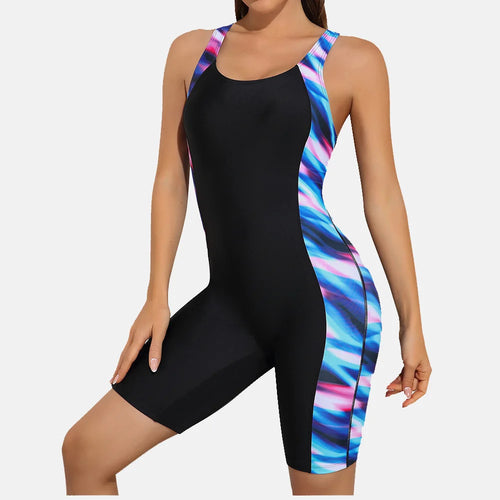 Charmo Women‘s One Piece Sports Swimwear Pro Sports Swimsuit Boyleg