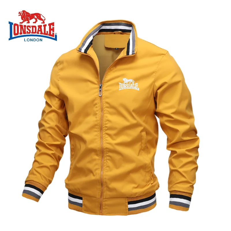High End Embroidered CAMEL High-quality Men's Zippered Jacket, Spring