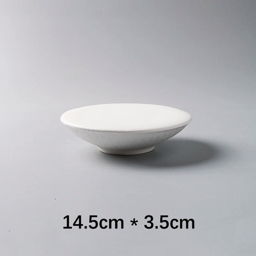Creative Ceramic Plate 3D Shape Solid Color Simple Restaurant Homehold