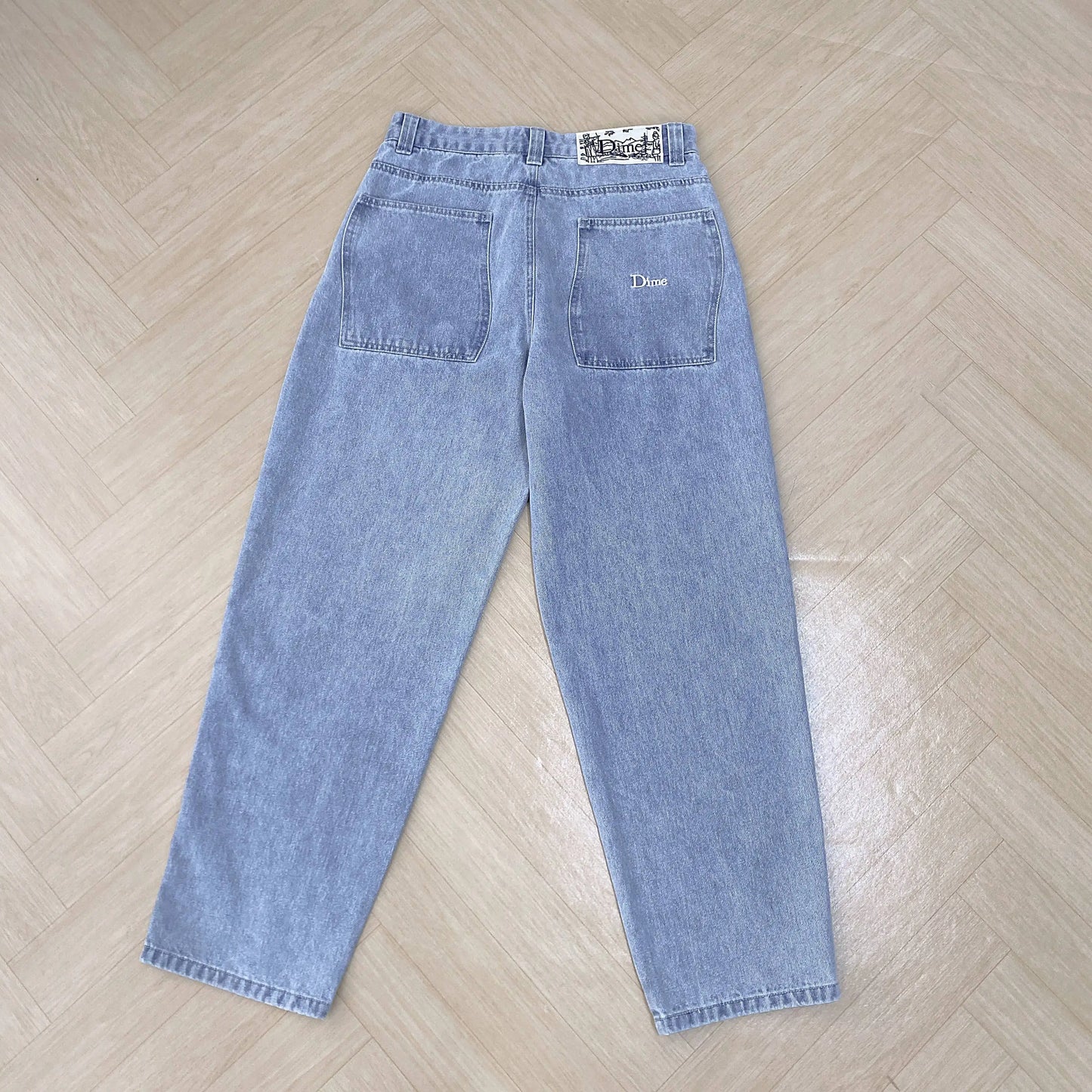 2024 Y2K Dime Jeans for Men Dime Skate Baggy Jeans Embroidery Denim