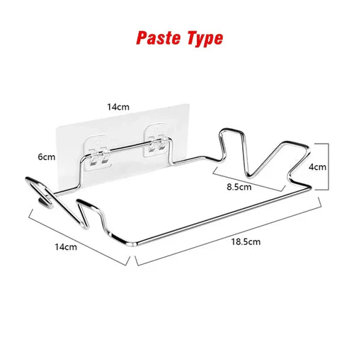 Stainless Steel Trash Bag Holder Garbage Storage Holder Kitchen Trash