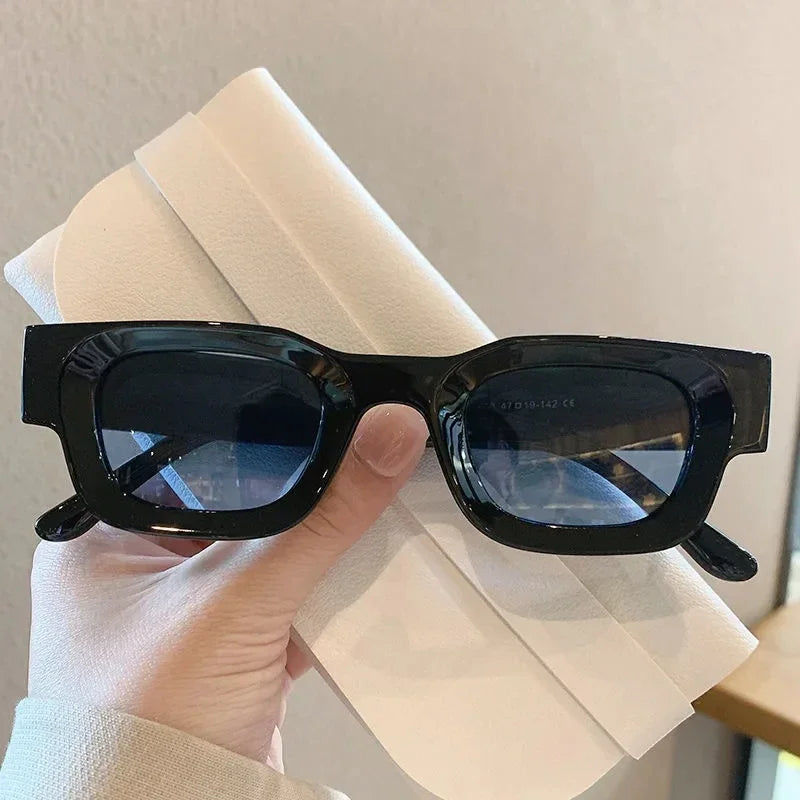 Fashion Summer Retro Punk Rectangle Sunglasses UV400 Sun Shades Men