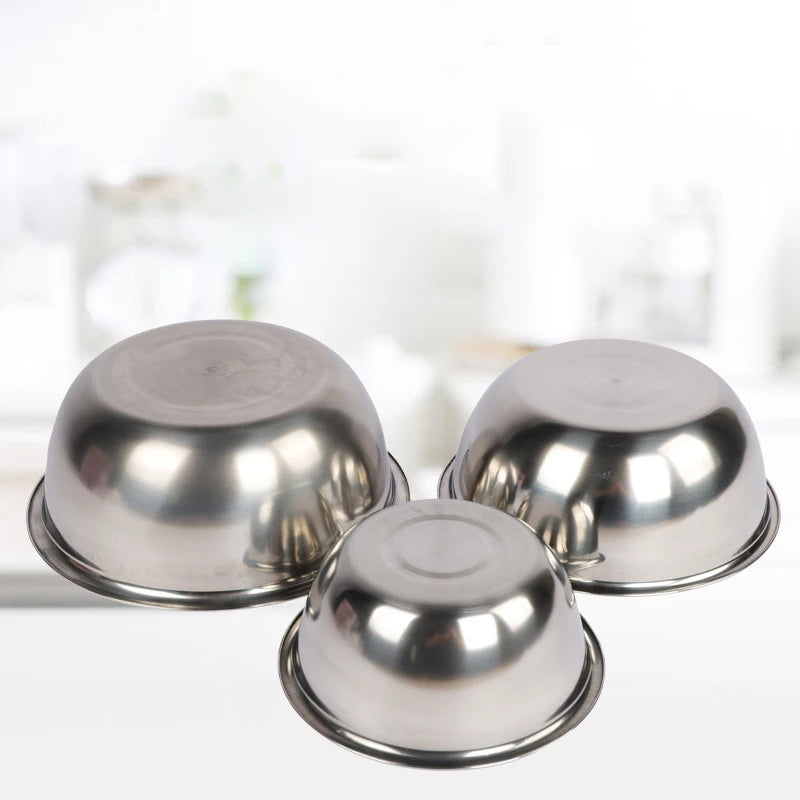 Scaled Mixing Bowl Stainless Steel Whisking Bowl For Knead Dough Salad