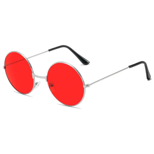 Retro Hippie Round Metal Frame Sunglasses Fashion Small Circle Sun
