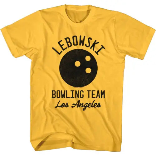 Big Lebowski Bowling Team Men's T-Shirt Movie Shirt Los Angeles Bowler