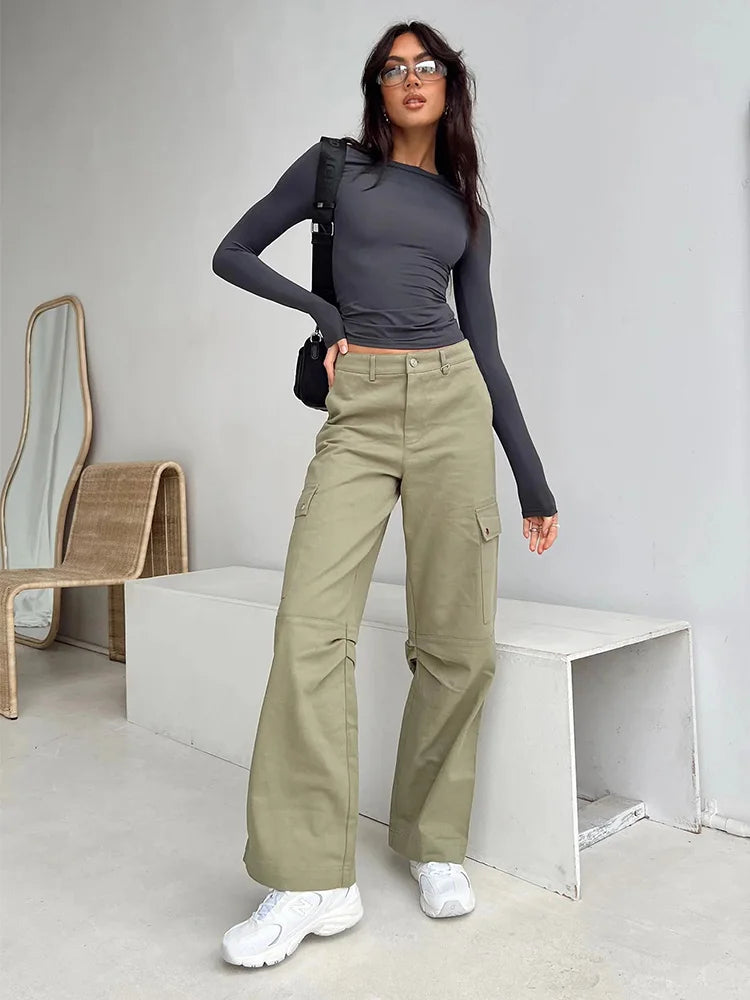 Women Casual Long Sleeve T-Shirts Spring Autumn Solid Slim Fit