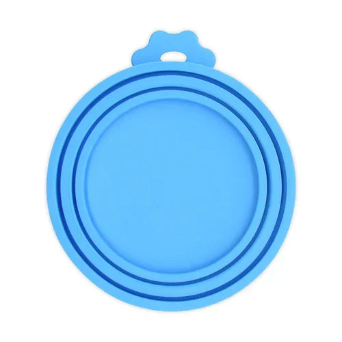 2pcs/set Reusable Pet Food Can Cover and Spoon Portable Dogs Cat