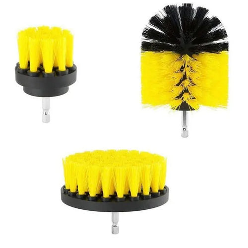 Electric Drill-Brush Head Kit Attachment Power Scrubber Brush For