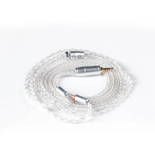 KBEAR 8 Core Upgraded Silver Wired Earphone Cable 2PIN/MMCX/QDC Gaming