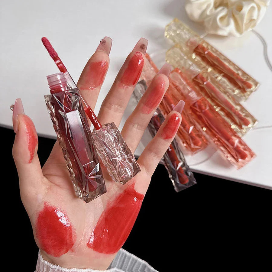 Lip Gloss Long-lasting Moisturizing Easy Halo-dyeing Waterproof Mirror