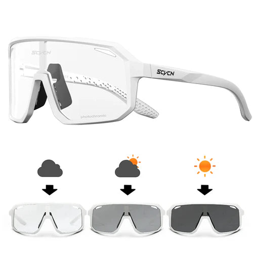 SCVCN New Cycling Glasses Bike Sunglasses Men UV400 Eyewear Outdoor