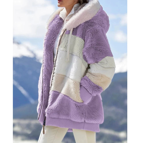 Oversized Jacket for Women Coat 2023 Autumn Winter Warm Plush Pocket