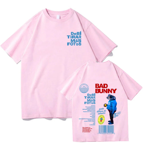 Bad Bunny Debi Tirar Más Fotos T-Shirts Harajuku Unisex Clothes Women