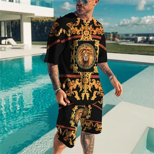 2025 Summer Daily Casual Men's Set Outdoor Sports Men's Beach Shorts