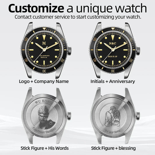 Hestur Automatic Mechanical Watch NH35 Vintage Sports Movement Watch For Men 20bar Waterproof Luminous Men's Diver Watch Luxury