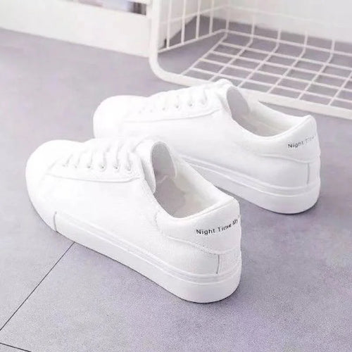 2024 New Women Sneakers Fashion Breathble Vulcanized Shoes Pu Leather