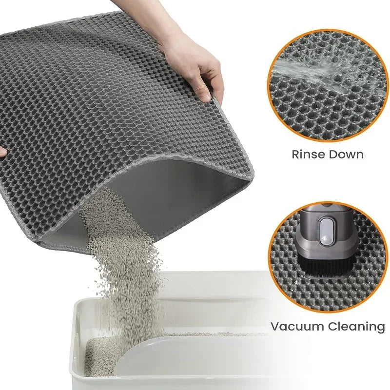 Cat Litter Mat Pet Toilet Waterproof Double Layer Pet Litter Box Mat