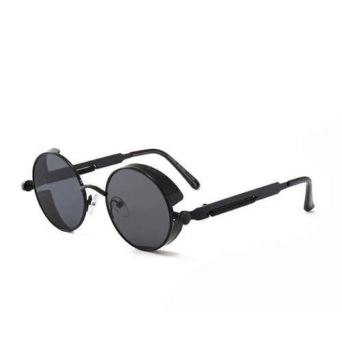 Metal Steam Punk Style Sun Glasses Steampunk Fashion Men Retro Round